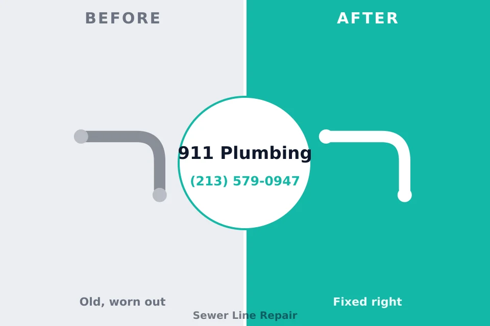 Before and after: plumbing repair Manning, IA